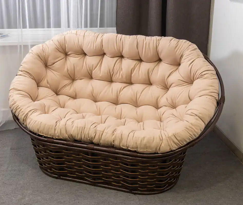 58b034b6558cf5b7083008f6381b6099 Диван из металлический из ротанга - Мамасан Люкс — изображение 1